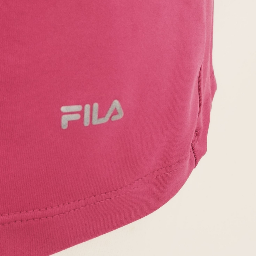 FILA Deep Pink Halter Athletic Tank Top with Ruffled Racerback M - Picture 3 of 7